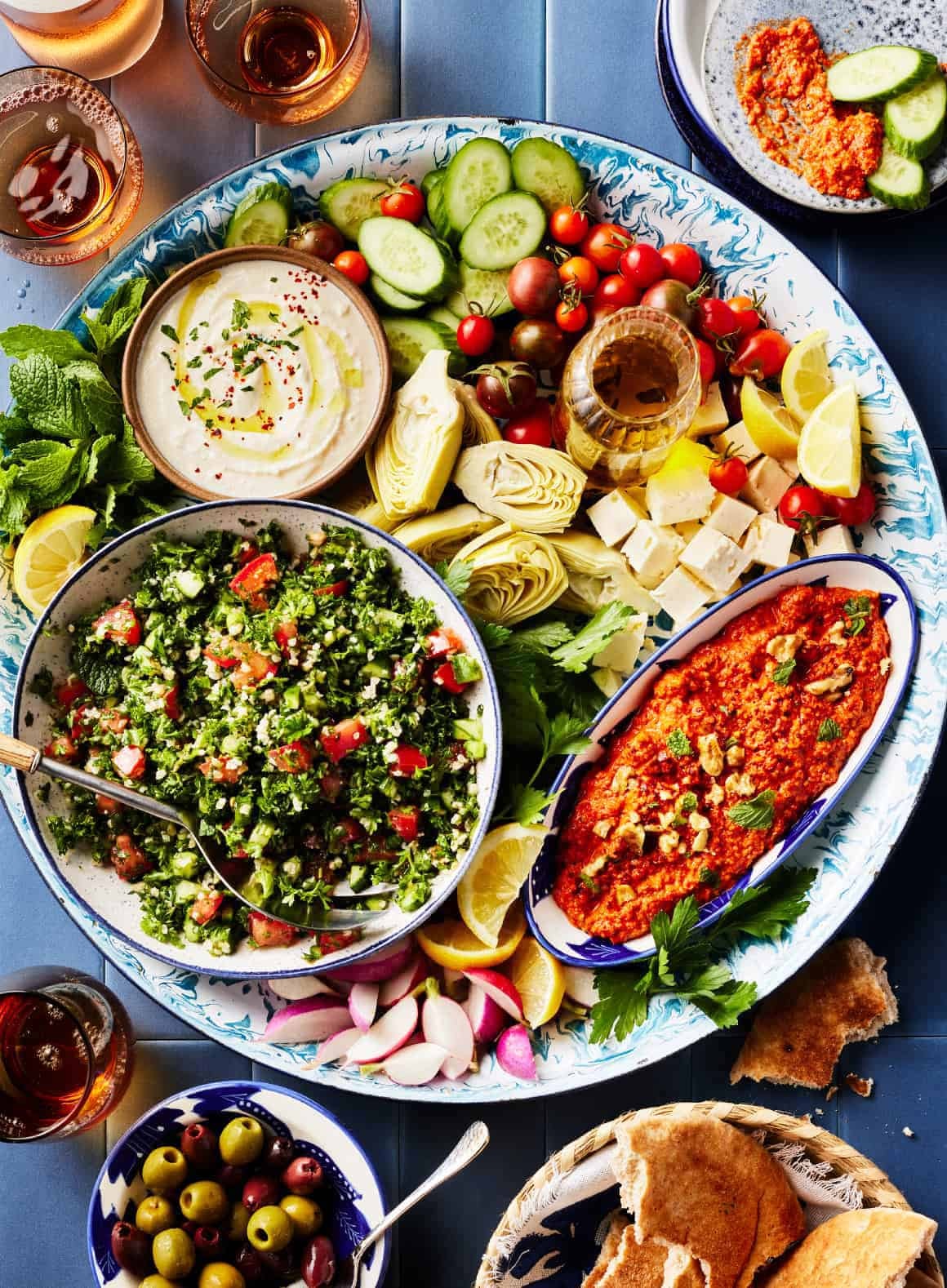 Kibbeh and stuffed pastry tapas bites